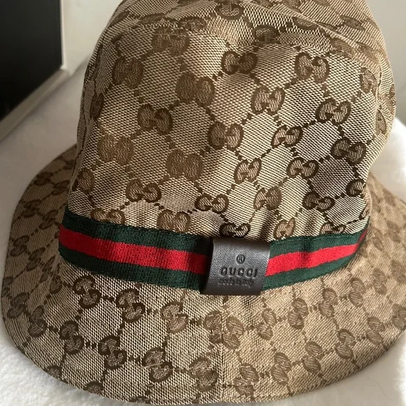 Like New Gucci Hat Like new Gucci baseball gabardine with headband... | Depop main image 4